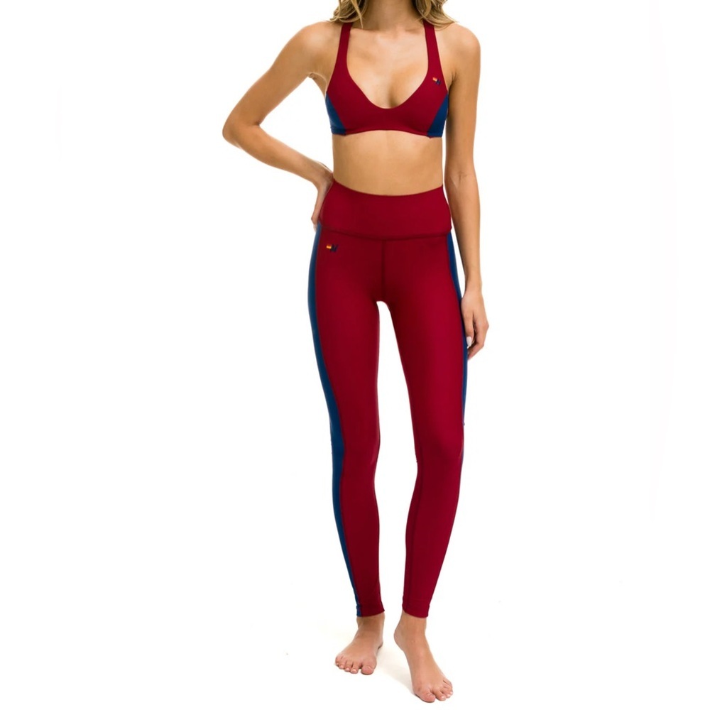 Aviator Nation Full Length Hi-Rise Speed Leggings Blazer size xs - Picture 2 of 8